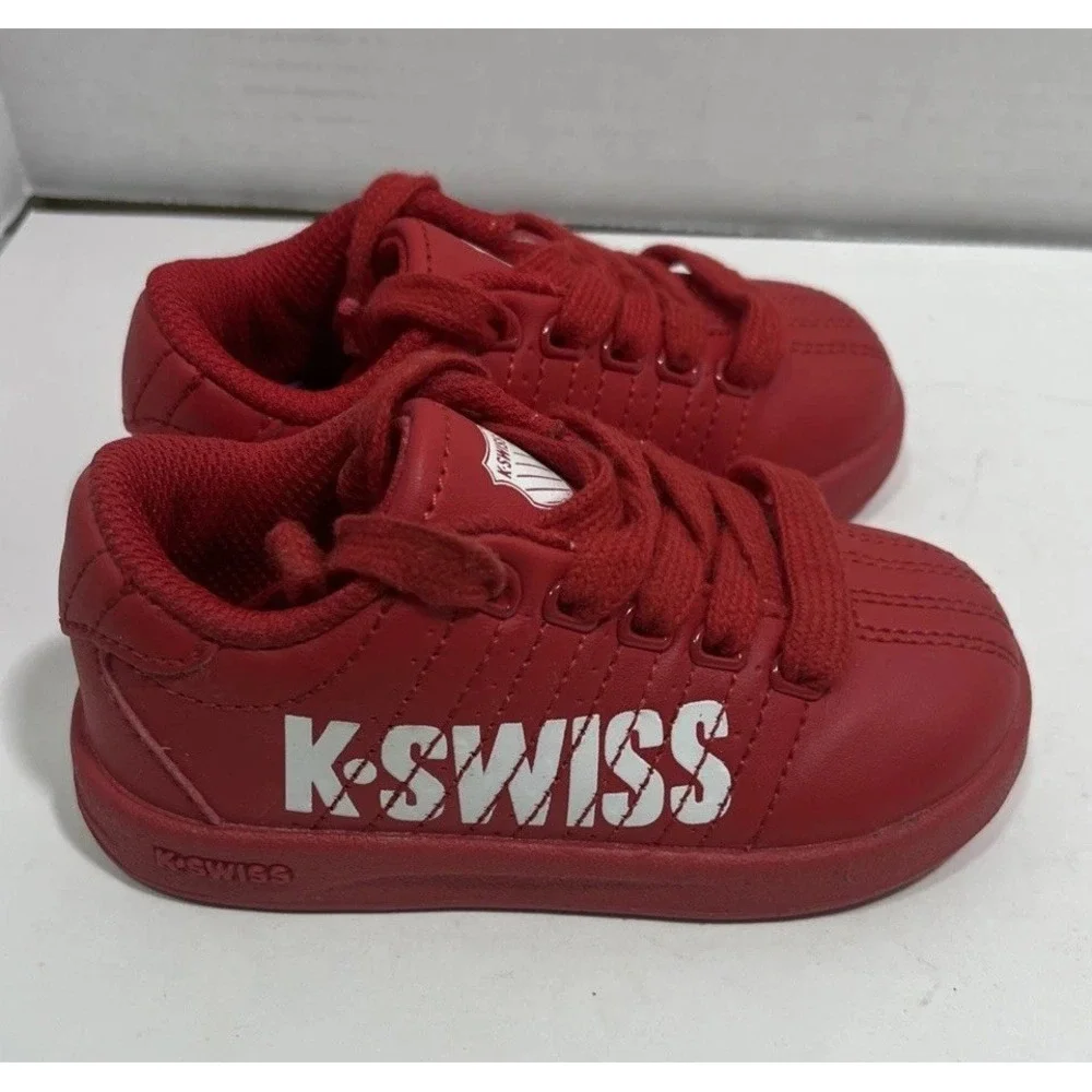 K Swiss Infant Red Low Top Sneakers Size 5
